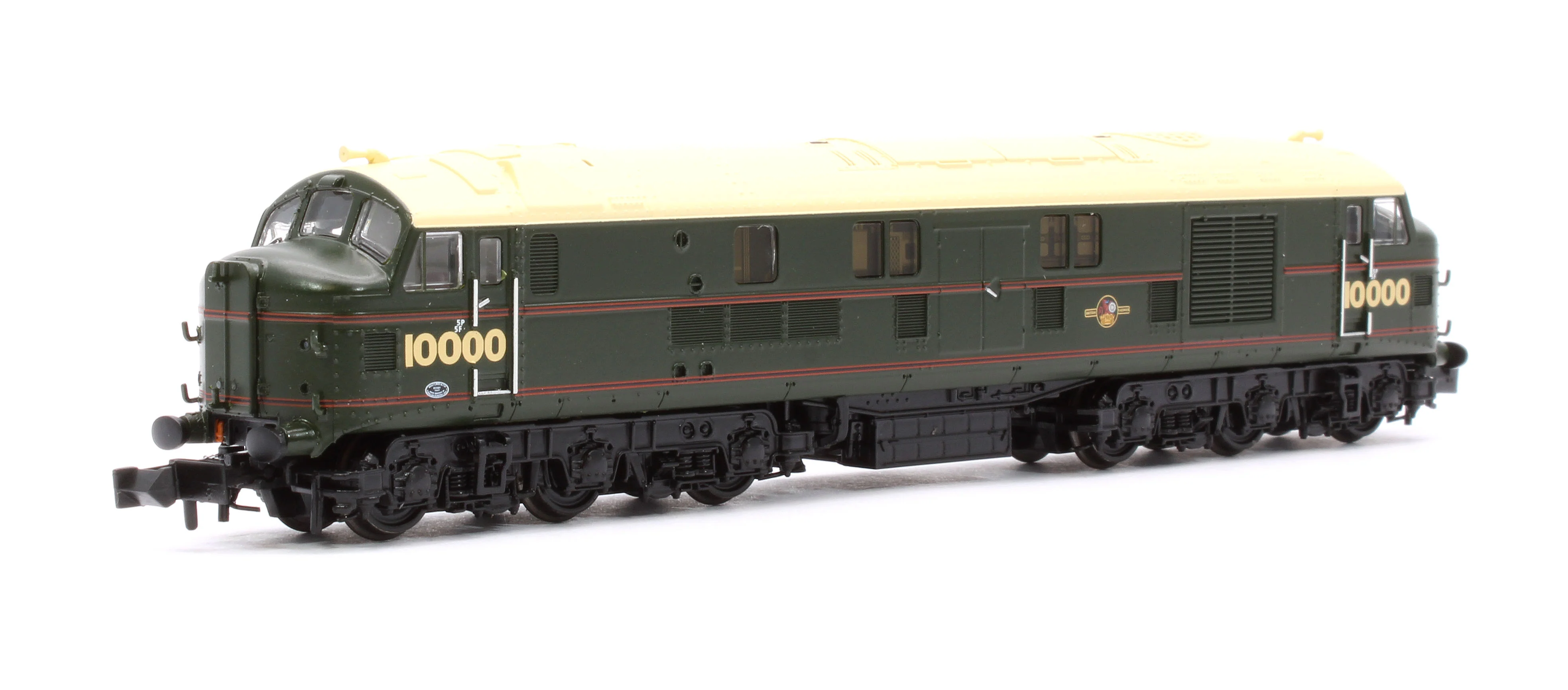 372-916SF LMS 10000 BR Lined Green (Late Crest) Diesel Locomotive - DCC Sound - Image 3