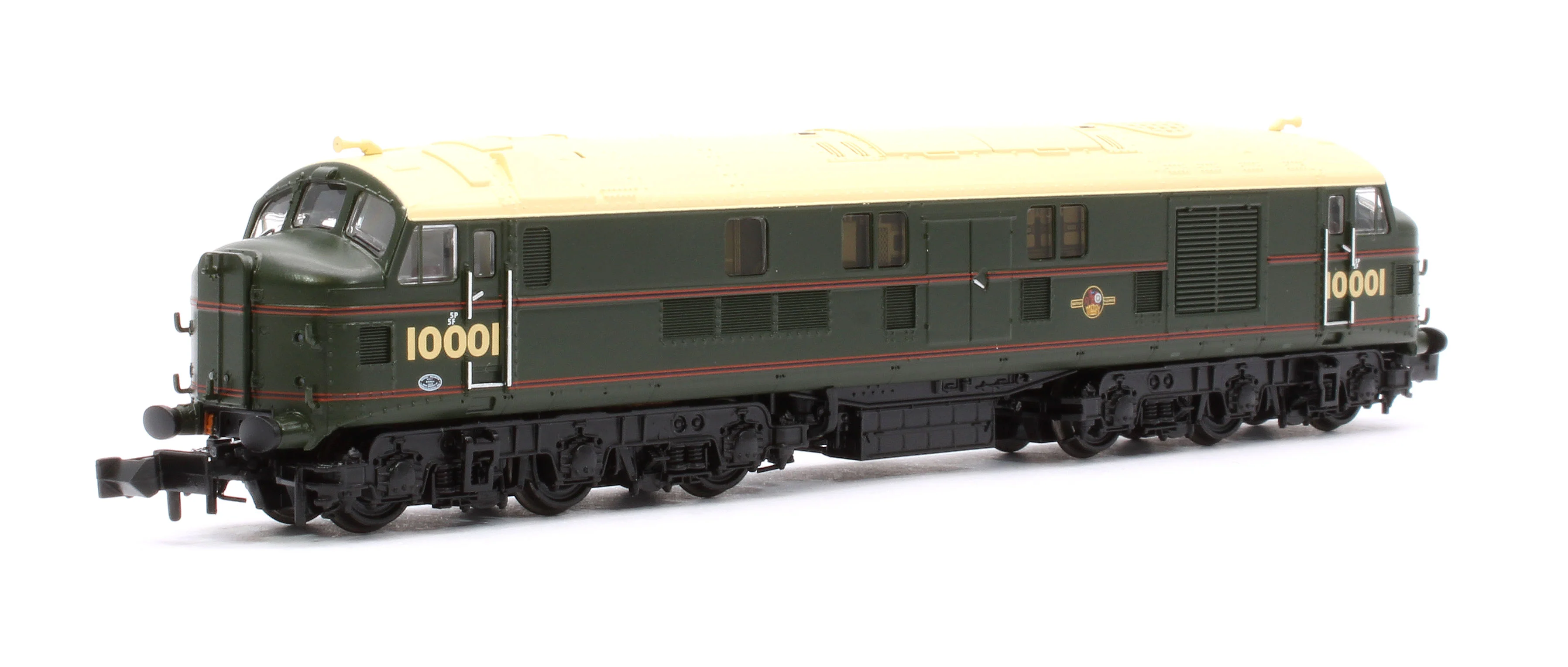 372-917 LMS 10001 BR Lined Green (Late Crest) Diesel Locomotive - Image 3