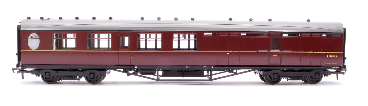 34-462 LNER Thompson Brake Second Corridor BR Maroon No. E16857E - Image 2