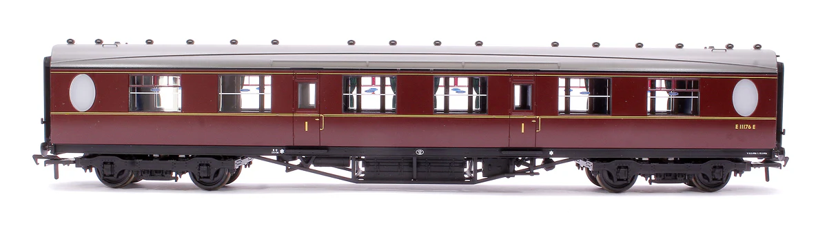 34-487 LNER Thompson First Corridor BR Maroon No. E11176E - Image 2
