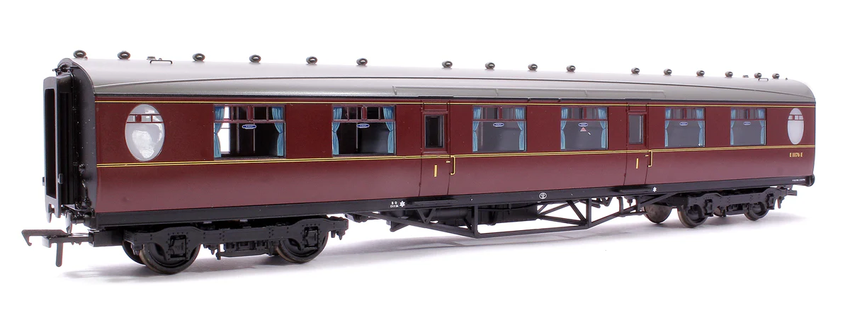 34-487 LNER Thompson First Corridor BR Maroon No. E11176E - Image 3