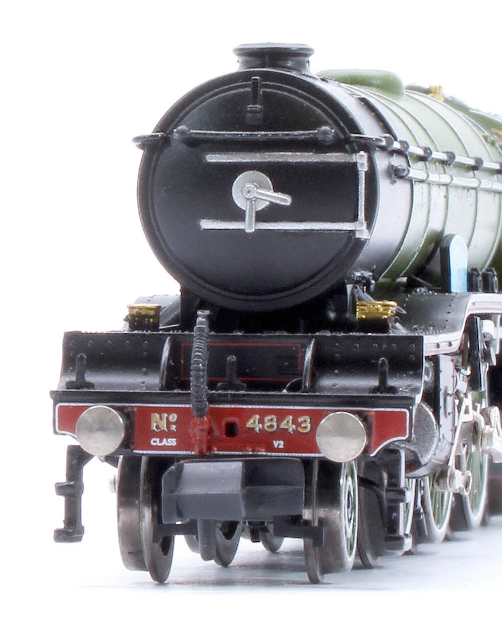 372-611SF LNER V2 4843 'Kings Own Yorkshire Light Infantry' LNER Lined Green Steam Locomotive - DCC Sound - Image 9