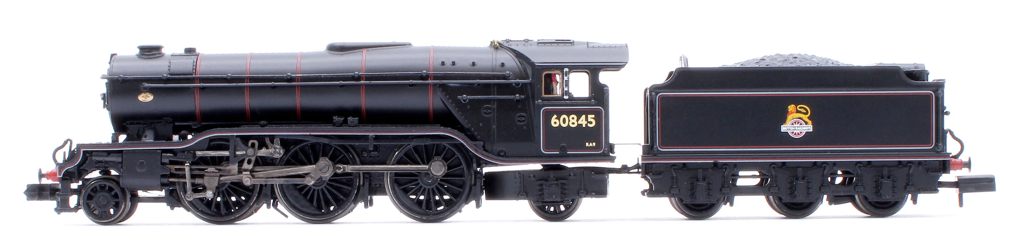 372-612 LNER V2 60845 BR Lined Black (Early Emblem) Steam Locomotive - Image 5