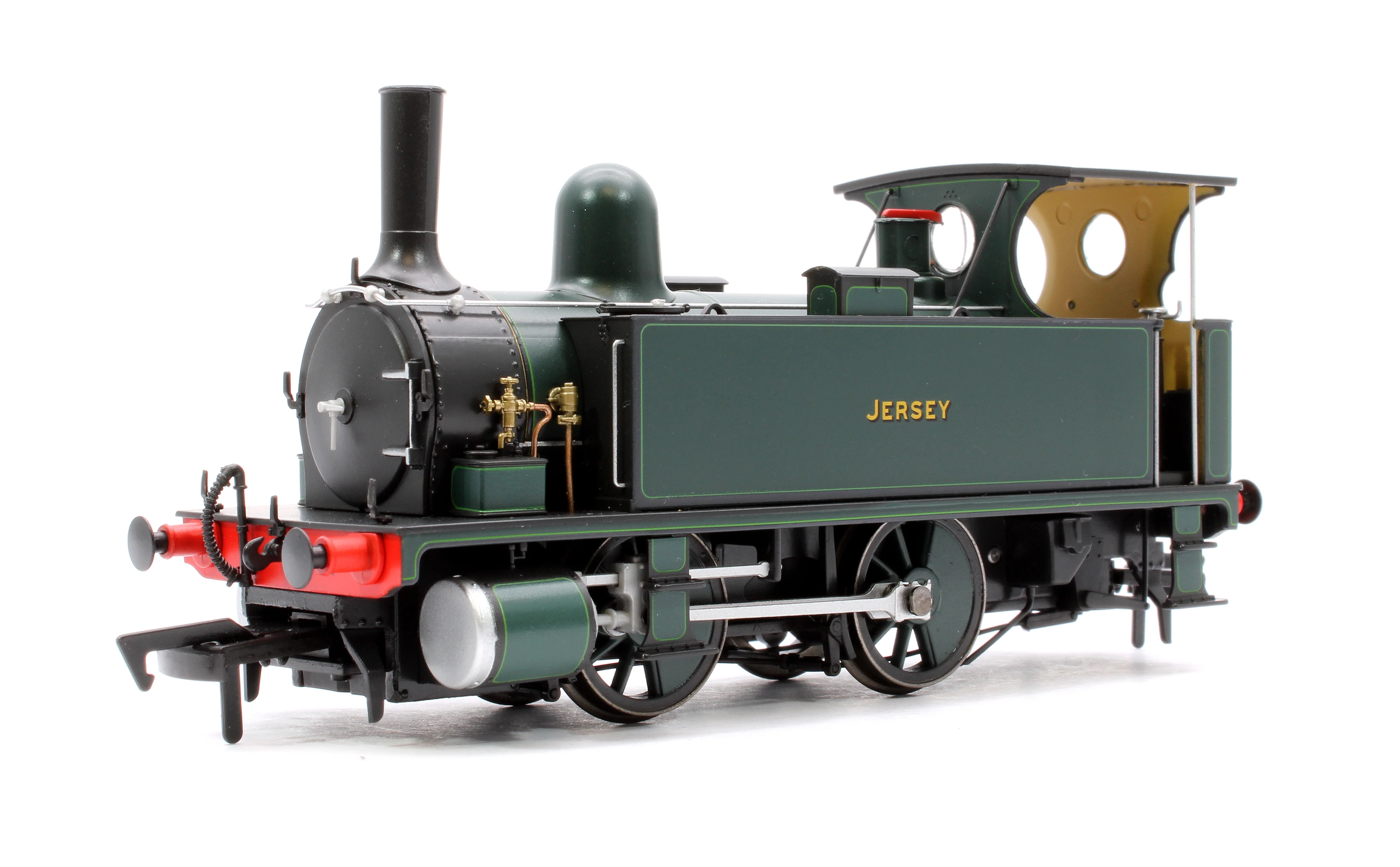 4S-018-012 LSWR Class B4 0-4-0T Lined Dark Green Jersey 91 - Steam Tank Locomotive