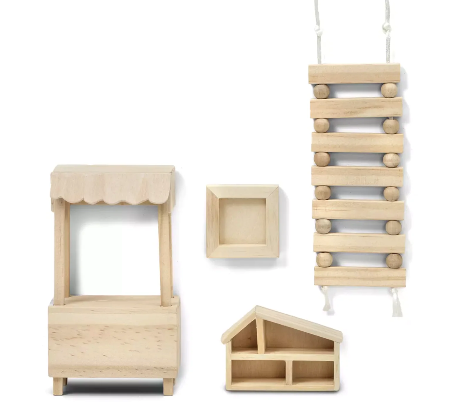 60906500 Lundby Doll's House Accessories Play Set (Natural Wood)