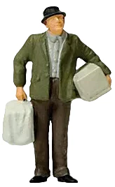 PR28160 Man with Bird Cage Figure