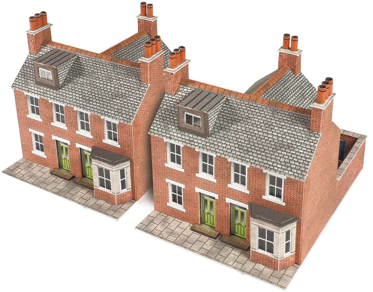 PN103 Terrace Houses in Red Brick – 2021 Design Building Kit - Image 3