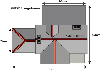 PN157 N Scale Grange House Building Kit - Image 3