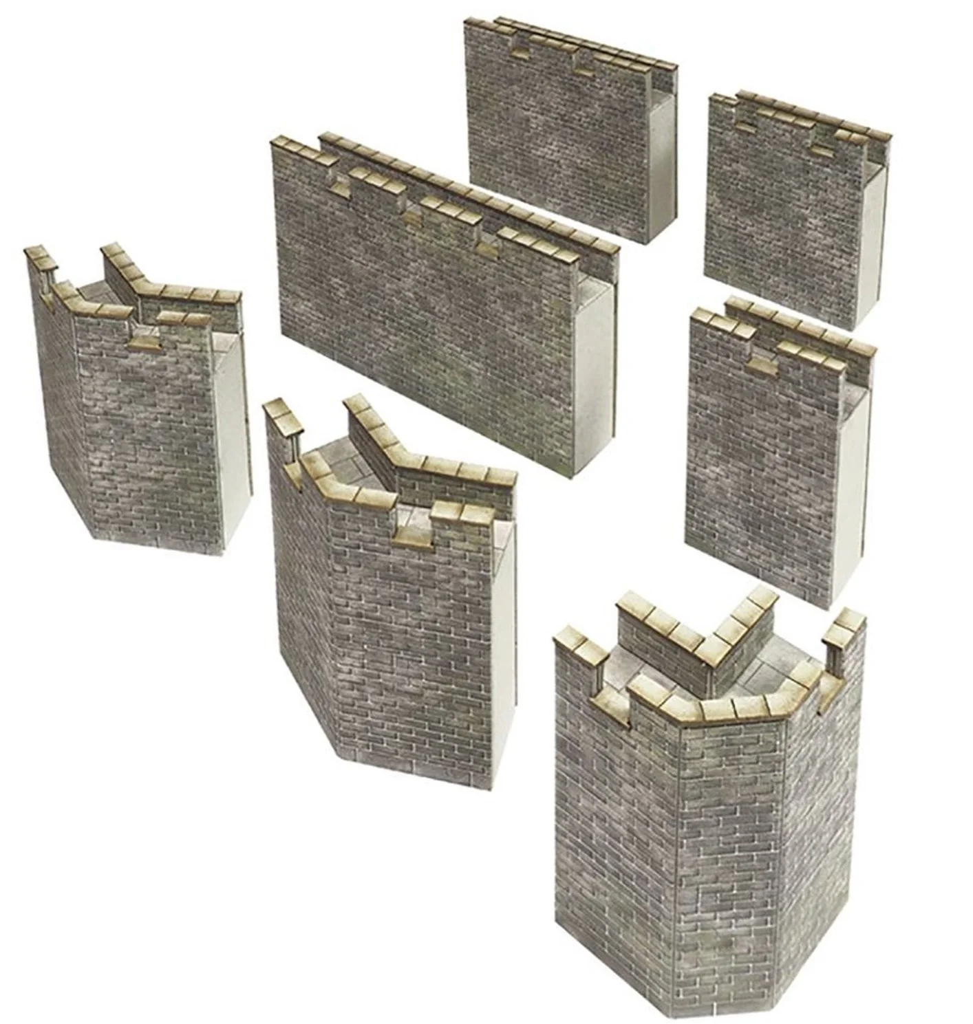 PN193 N Gauge Castle Curtain Walls kit