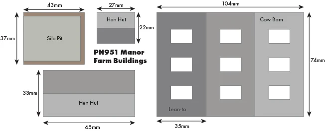 PN951 PN951 Manor Farm Buildings Kit - Image 3