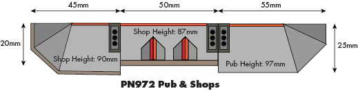 PN972 PN972 Low Relief Pub & Shops Kit - Image 3