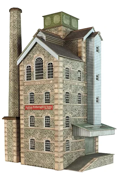 PN991 N Old Mill Chimney Stack Building Kit - Image 3