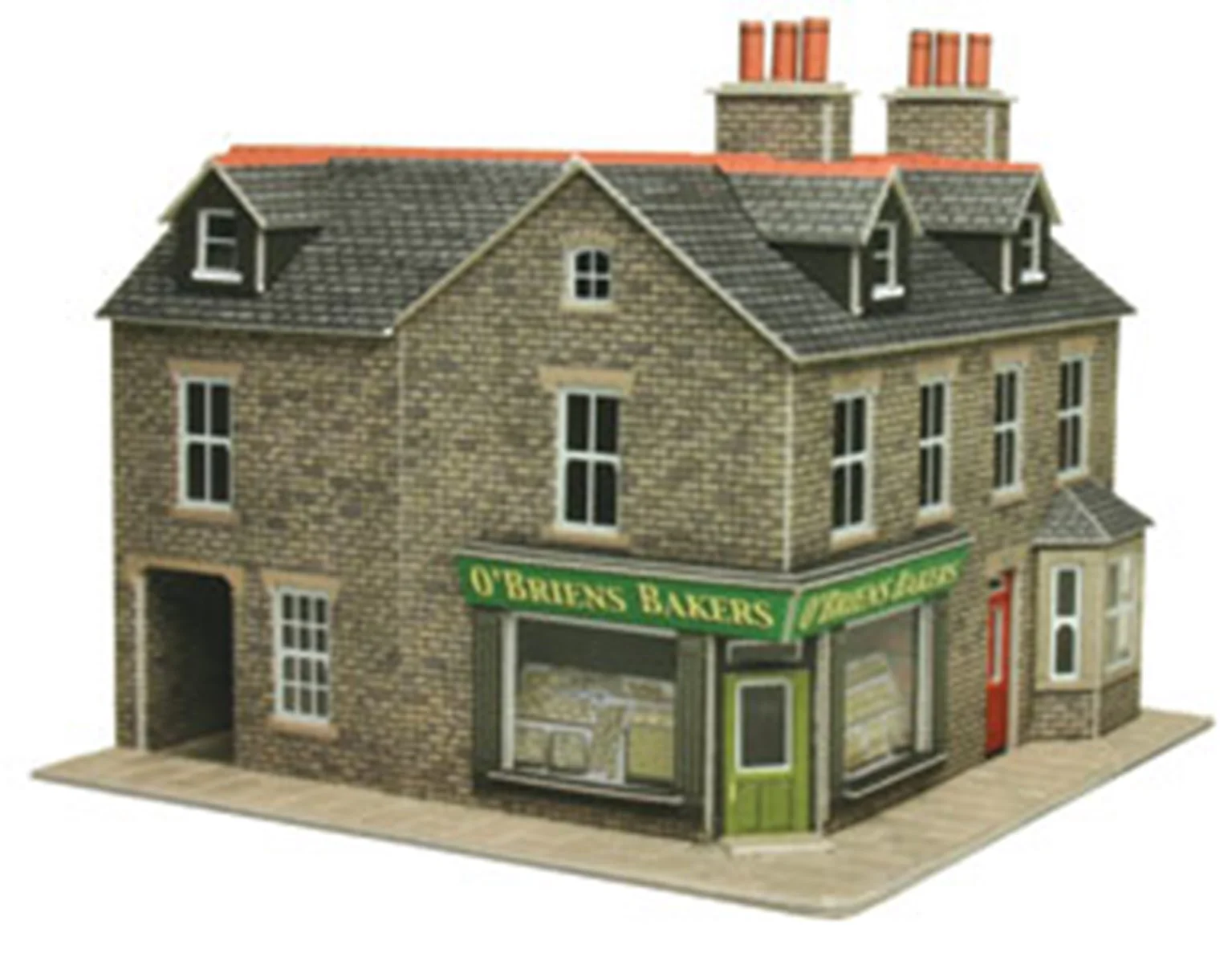 Corner Shop In Stone Building Kit - Image 2