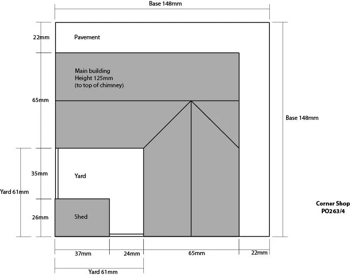 Corner Shop In Stone Building Kit - Image 4