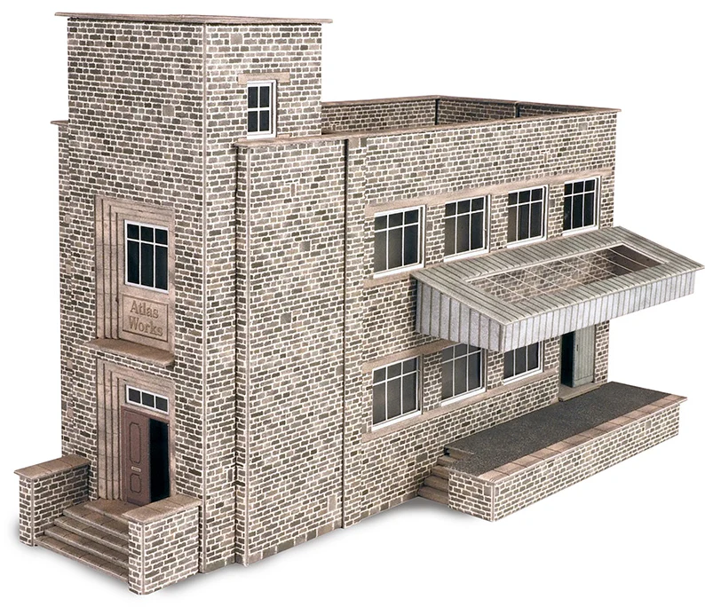 PO287 OO Old Factory Building Kit