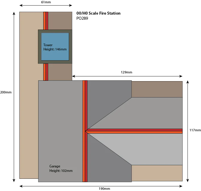 PO289 Fire Station Building Kit - Image 3