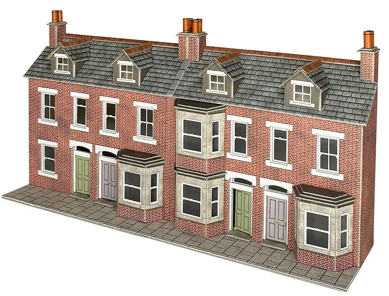 PO302 Terraced Housing Fronts Brick Kit