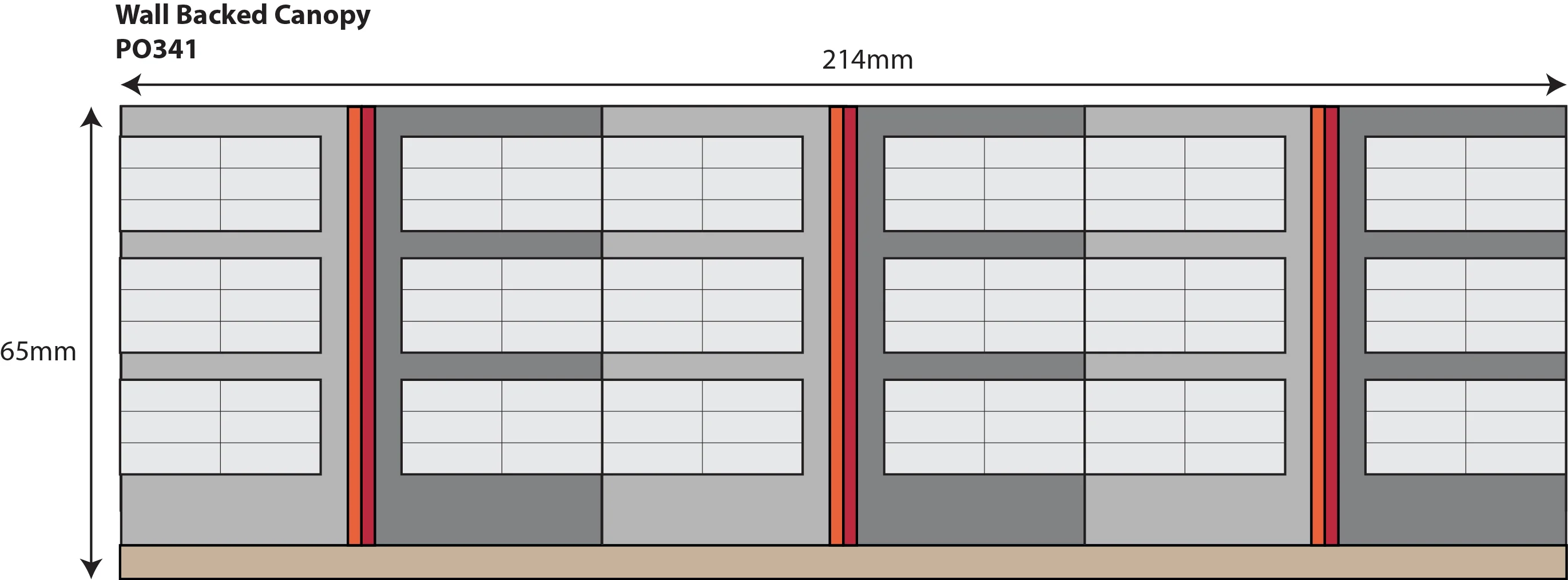 Wall Backed Platform Canopy Kit - Image 2