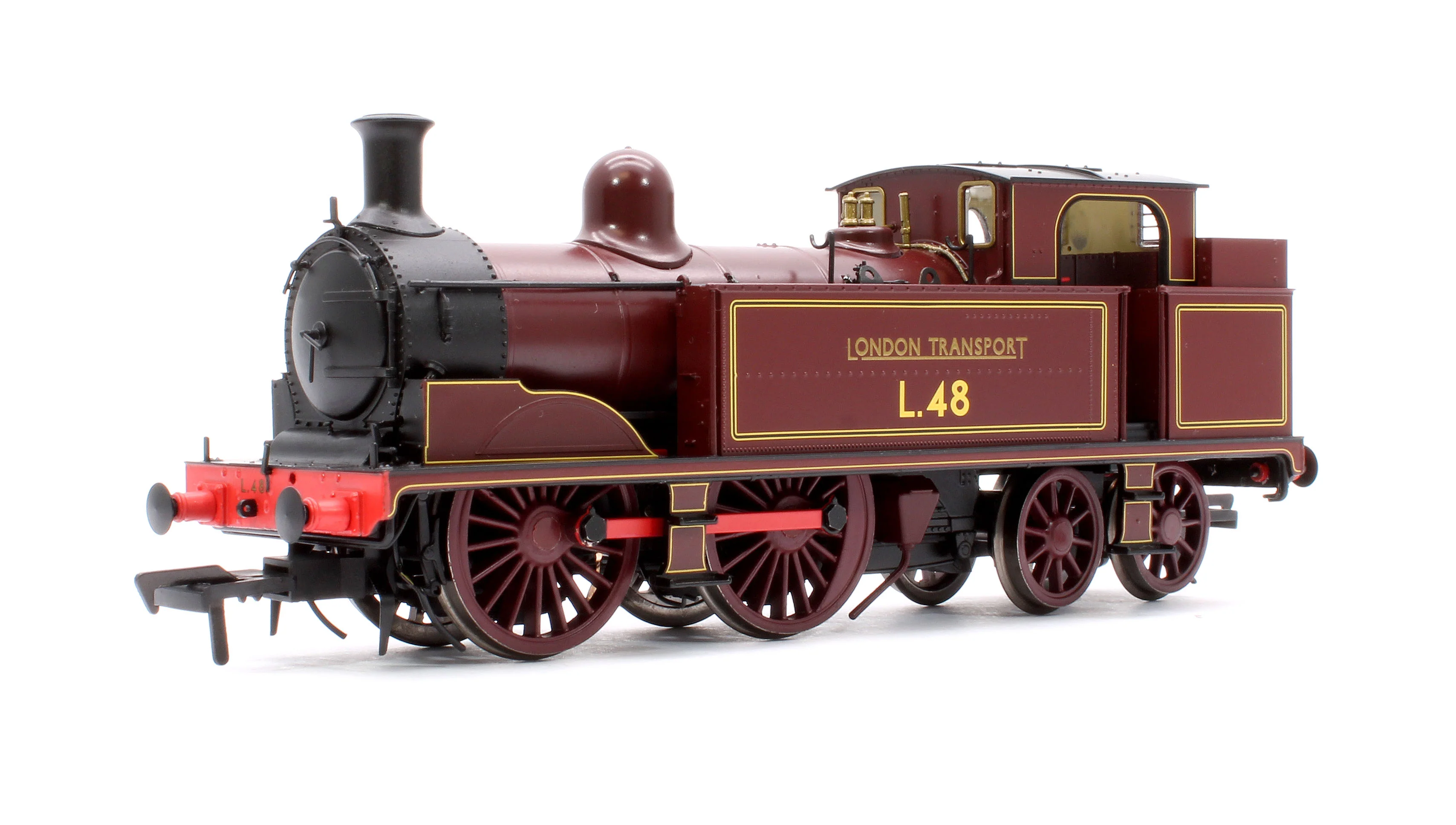 909502 Metropolitan Railway E Class No. 1 0-4-4T No. L48, London Transport Lined Maroon - Steam Tank Locomotive - DCC Sound Fitted