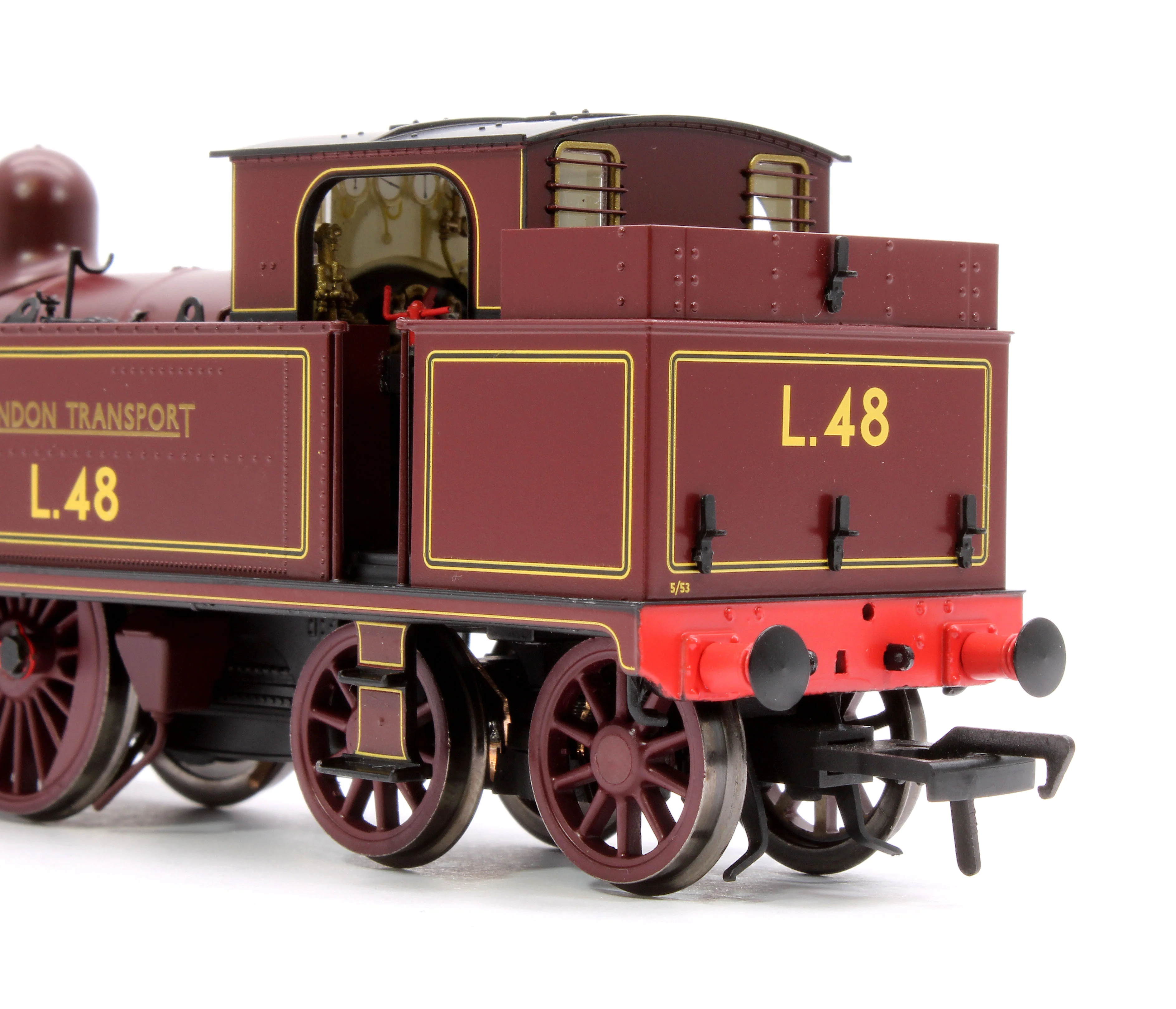 909502 Metropolitan Railway E Class No. 1 0-4-4T No. L48, London Transport Lined Maroon - Steam Tank Locomotive - DCC Sound Fitted - Image 8