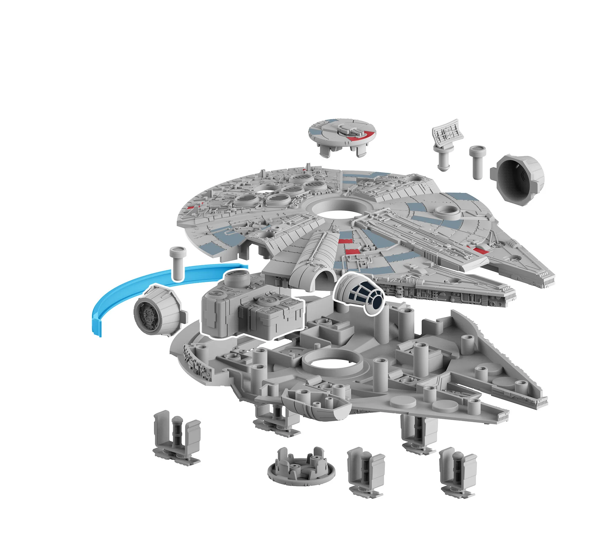 06566 Star Wars Millennium Falcon (Light-Sound): Build - Play Model Kit - Image 8
