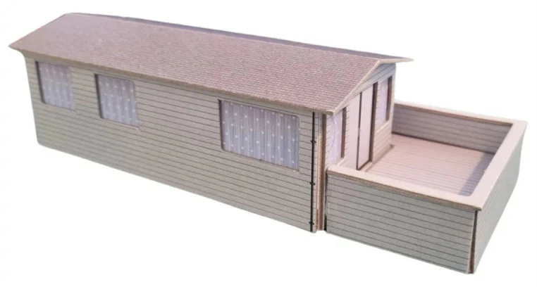 076-001 1:76 Scale Static Caravans Model Card Kit (Pack of 2) - Image 3