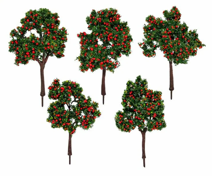 076-704 1:76 Scale Red Fruit Trees (6 Pack)