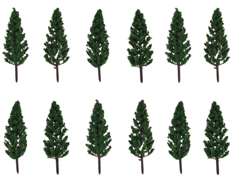 076-705 1:76 Scale Pine Trees Scenery (Pack of 12)