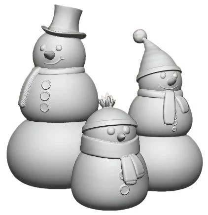 0218-076 OO Gauge Christmas Snowmen