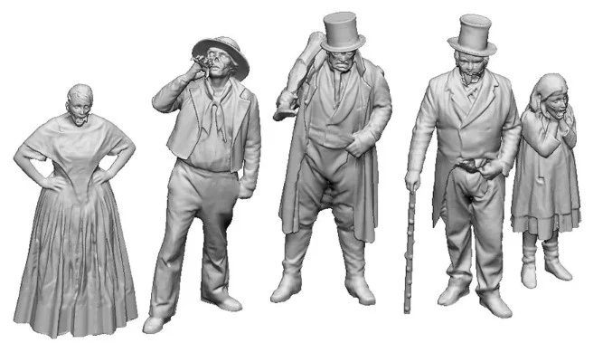 0229-148 N Gauge - Halloween Zombie Family