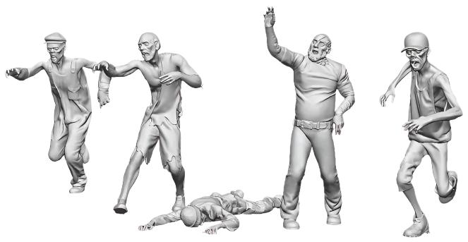 0240-076 OO Gauge - Halloween Zombie Pack 1