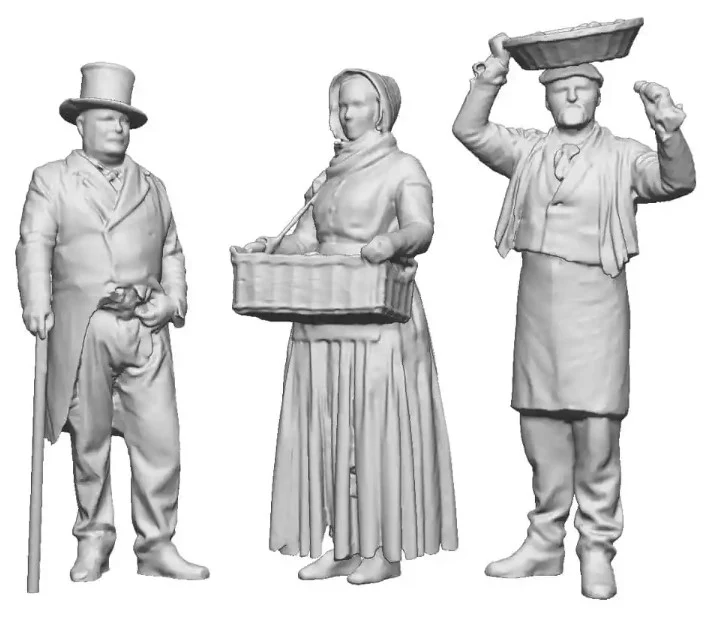 0351-076 OO Gauge Town and Country - Street Sellers