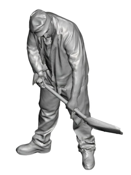 1072-148L N Gauge 1948-1968 British Railways - Loco Crew Fireman Looking Left - Image 2