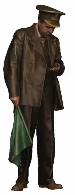 11105-148 N Gauge - Railway & Lineside - 1948-1968 British Railways - Passenger Guard with flag - Image 2