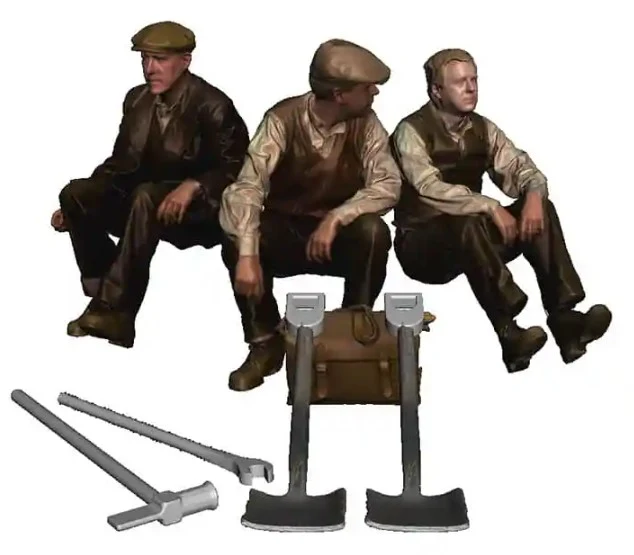 11180-076 OO Gauge Loco Specific Crew - Wickham Trolley Crew Pack - Image 2