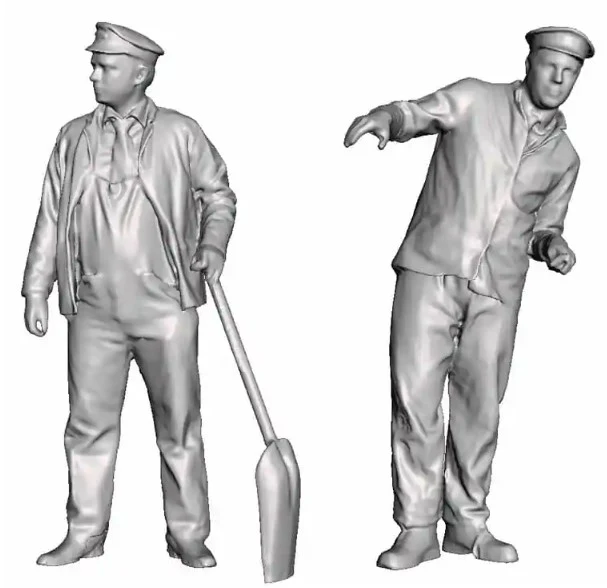 11221-148 N Gauge Loco Specific Crew - Left Hand Drive Loco Crew Pack
