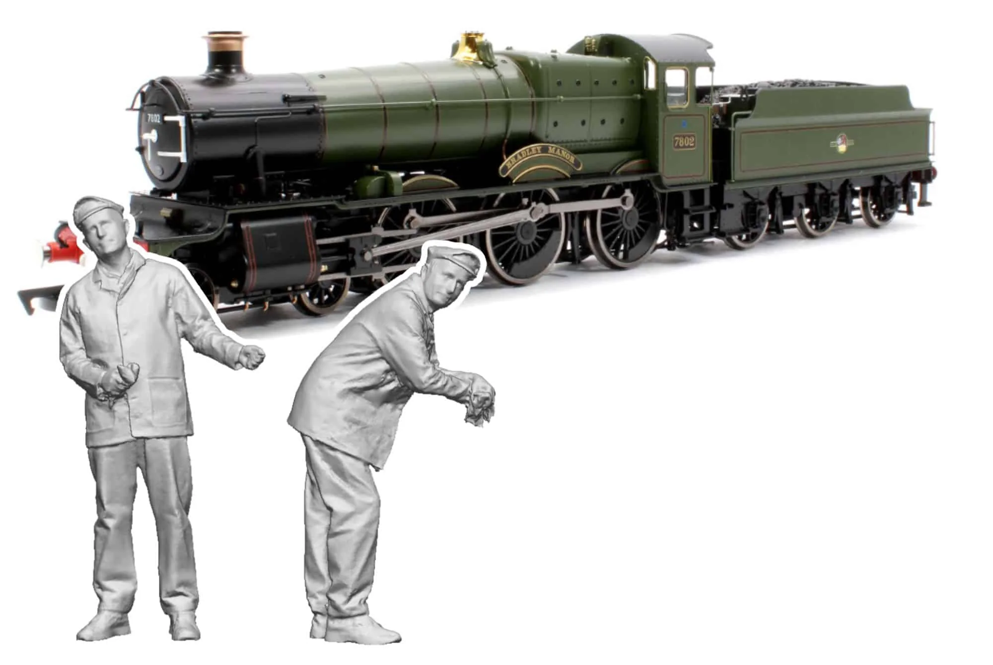 11403-076 OO Gauge Loco Specific Crew - GWR Manor Crew Pack
