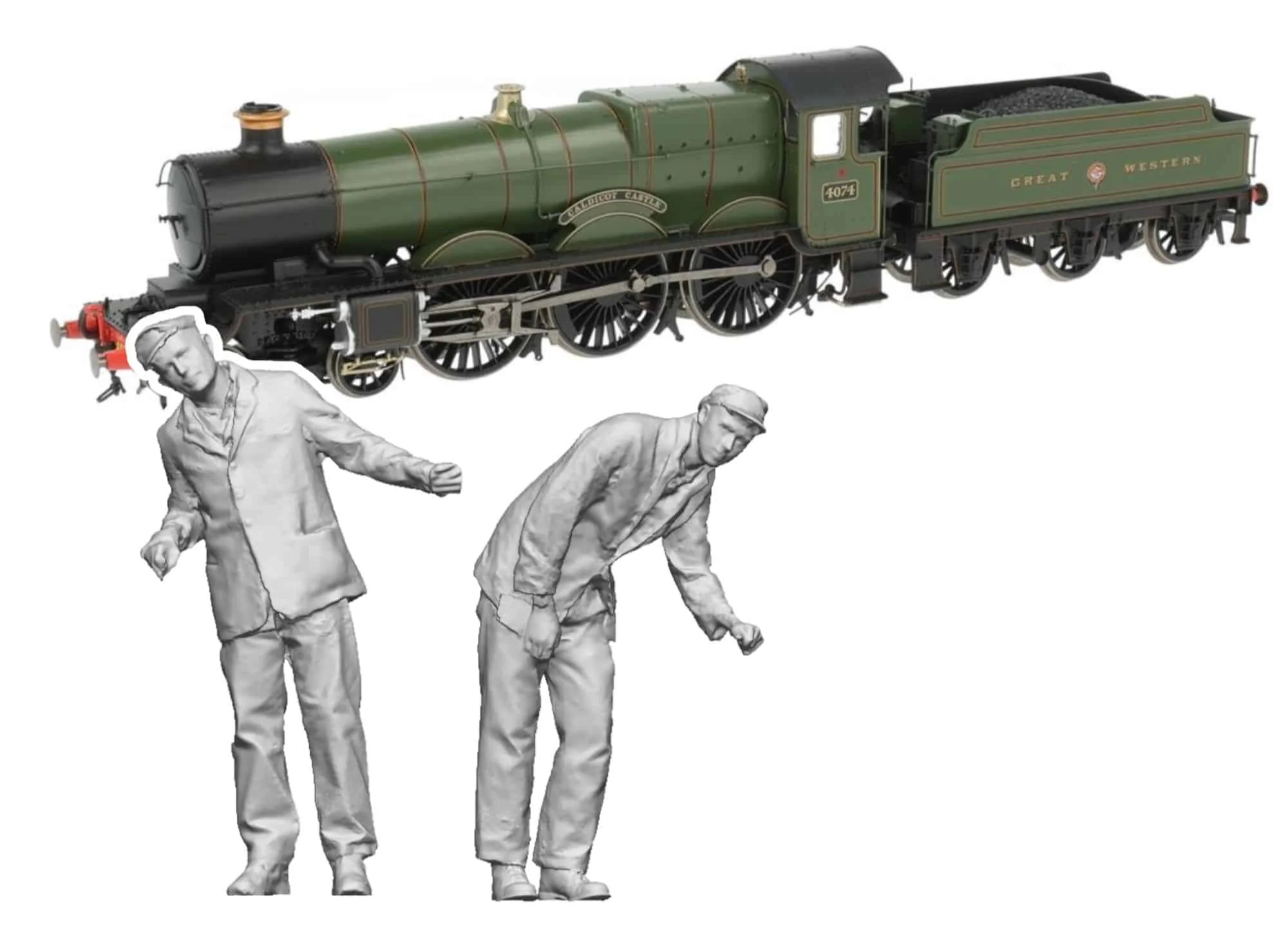 11404-076 OO Gauge Loco Specific Crew - GWR Castle Crew Pack