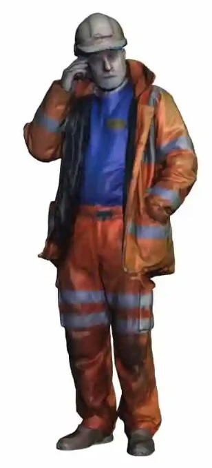1143-148 N Gauge 1995-Present Privatisation - Man in Hi Vis using Phone - Image 2