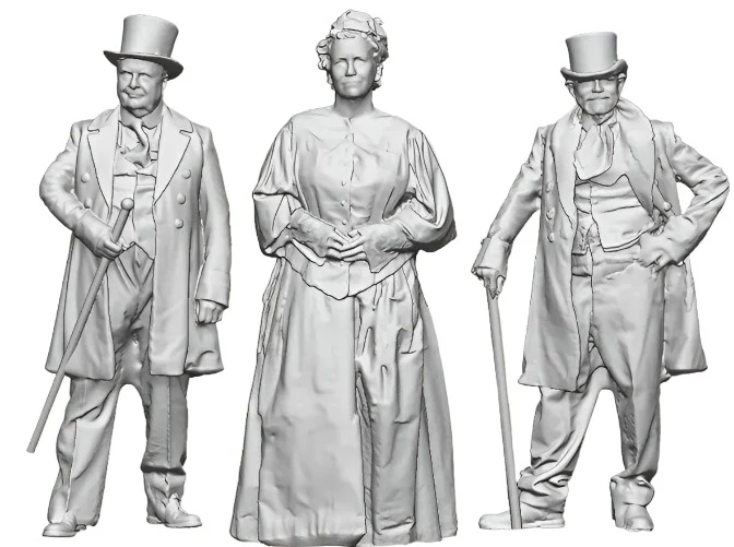 1522-043 O Gauge 1804-1870 Pioneering - Victorian People Set 3
