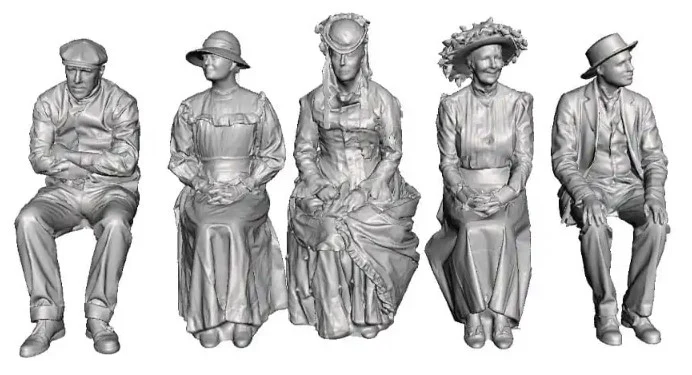 1580-148 N Gauge 1870-1922 Pre-Grouping - Seated Passengers Pack A