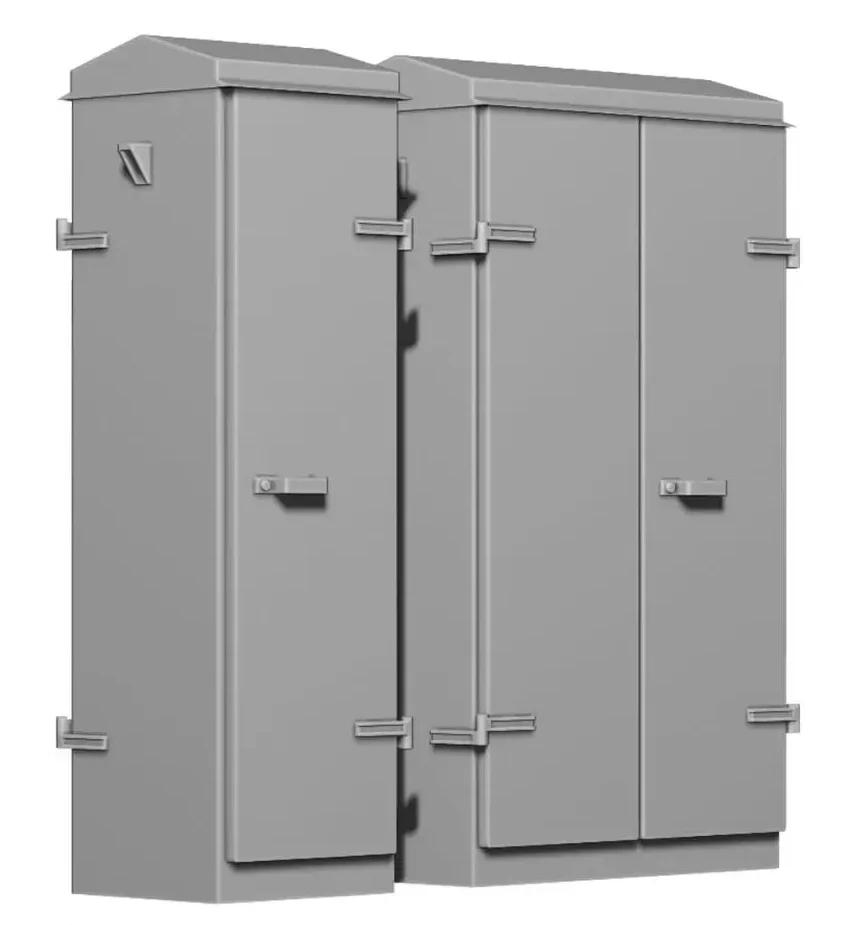 2165-043 O Gauge Lineside Details - Modern Lineside Cabinets x5