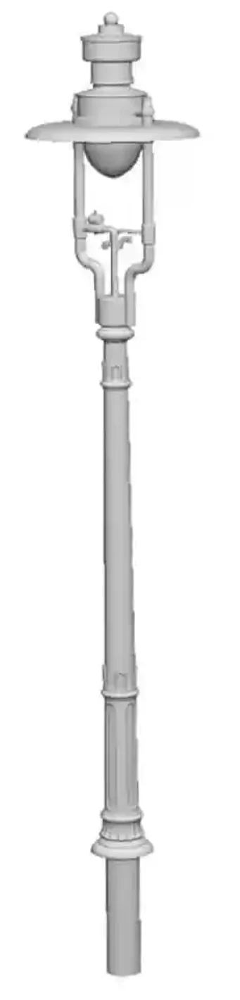 2612-076 OO Gauge - Detailing - GWR No1 Circular Column Suggs Lamps x5