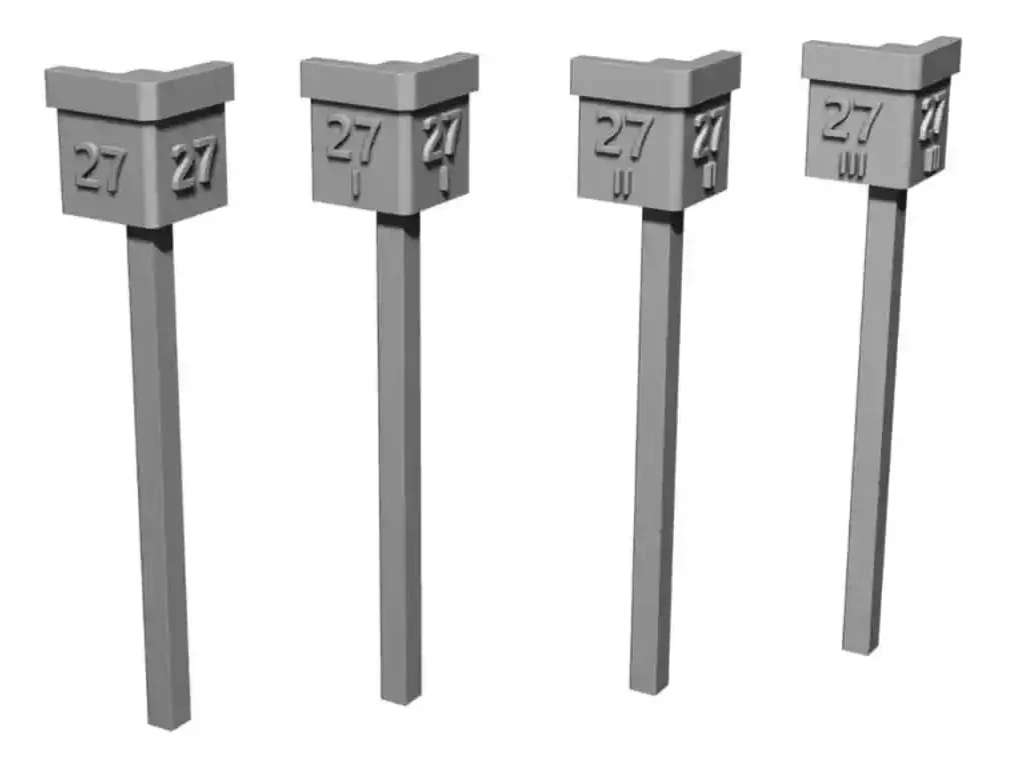 2625-043 O Gauge SR Mileposts (x24)