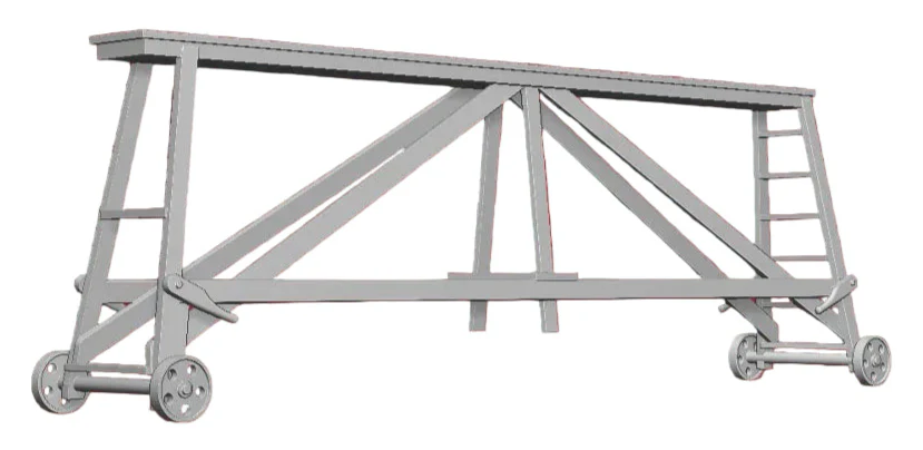 2714-043 O Gauge - Detailing - Cleaners Trestle
