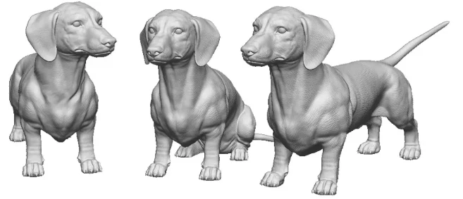 31019-076 OO Gauge - Pets, Wildlife & Livestock - Dachshund x3