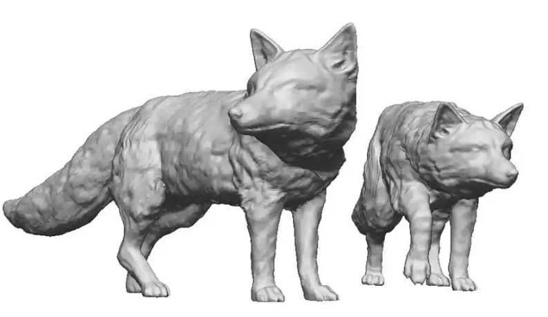 31101-043 O Gauge Pets, Wildlife & Livestock - Foxes - Pack of 2