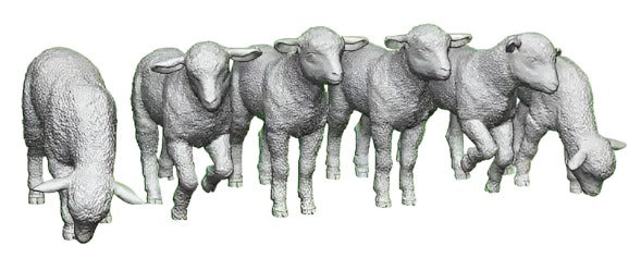 31202-148 N Gauge Pets, Wildlife & Livestock - Lambs - Pack of 6