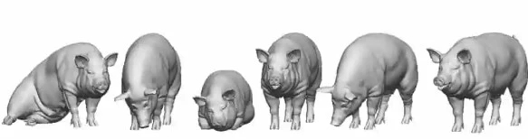 31240-076 OO Gauge Pets, Wildlife & Livestock - Pigs - Pack of 6