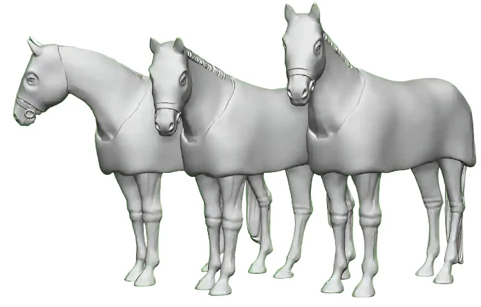 31300-043 O Gauge Pets, Wildlife & Livestock - Race Horses in Transit - Pack of 3